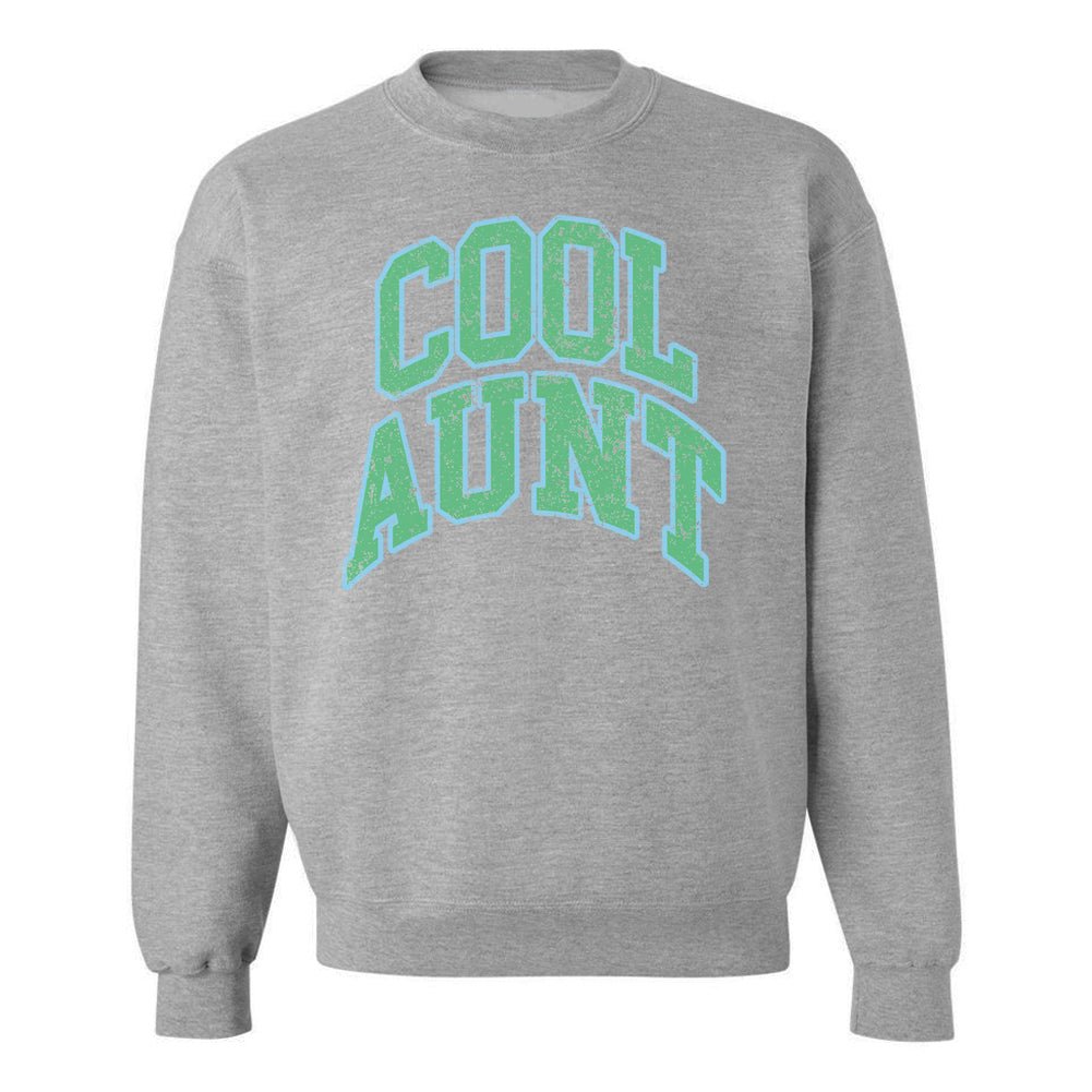 'Varsity Cool Aunt' Crewneck Sweatshirt - United Monograms