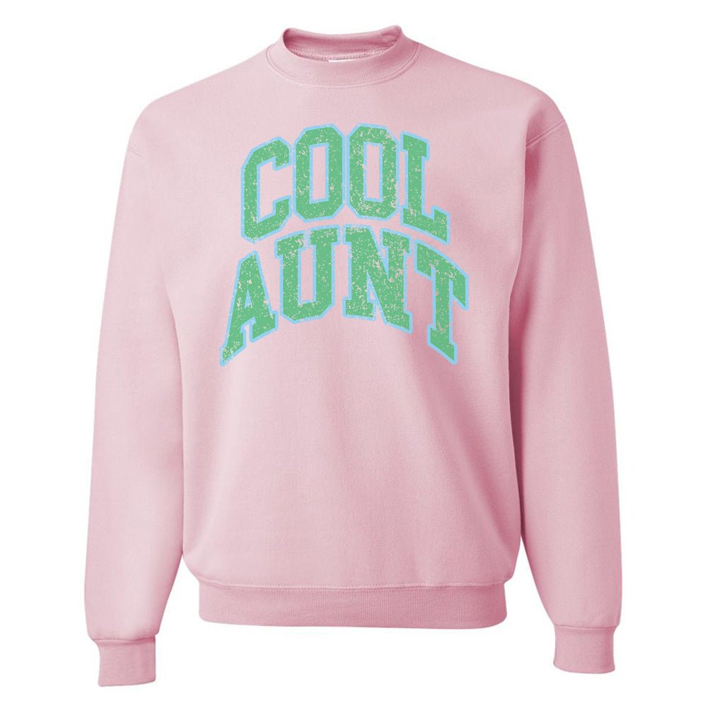 'Varsity Cool Aunt' Crewneck Sweatshirt - United Monograms