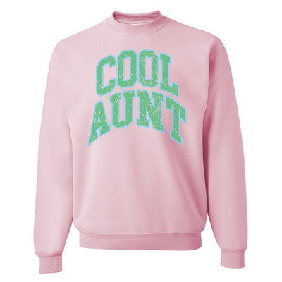 'Varsity Cool Aunt' Crewneck Sweatshirt - United Monograms