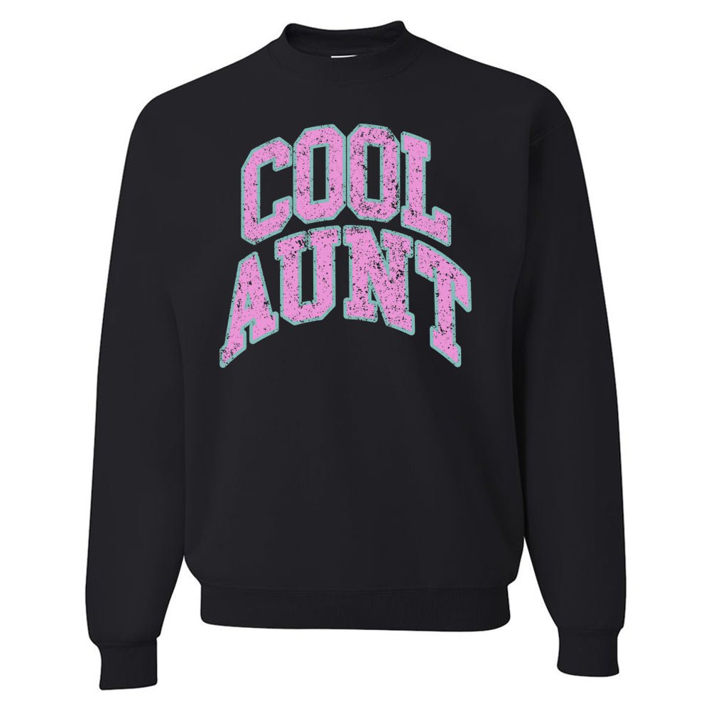 'Varsity Cool Aunt' Crewneck Sweatshirt - United Monograms