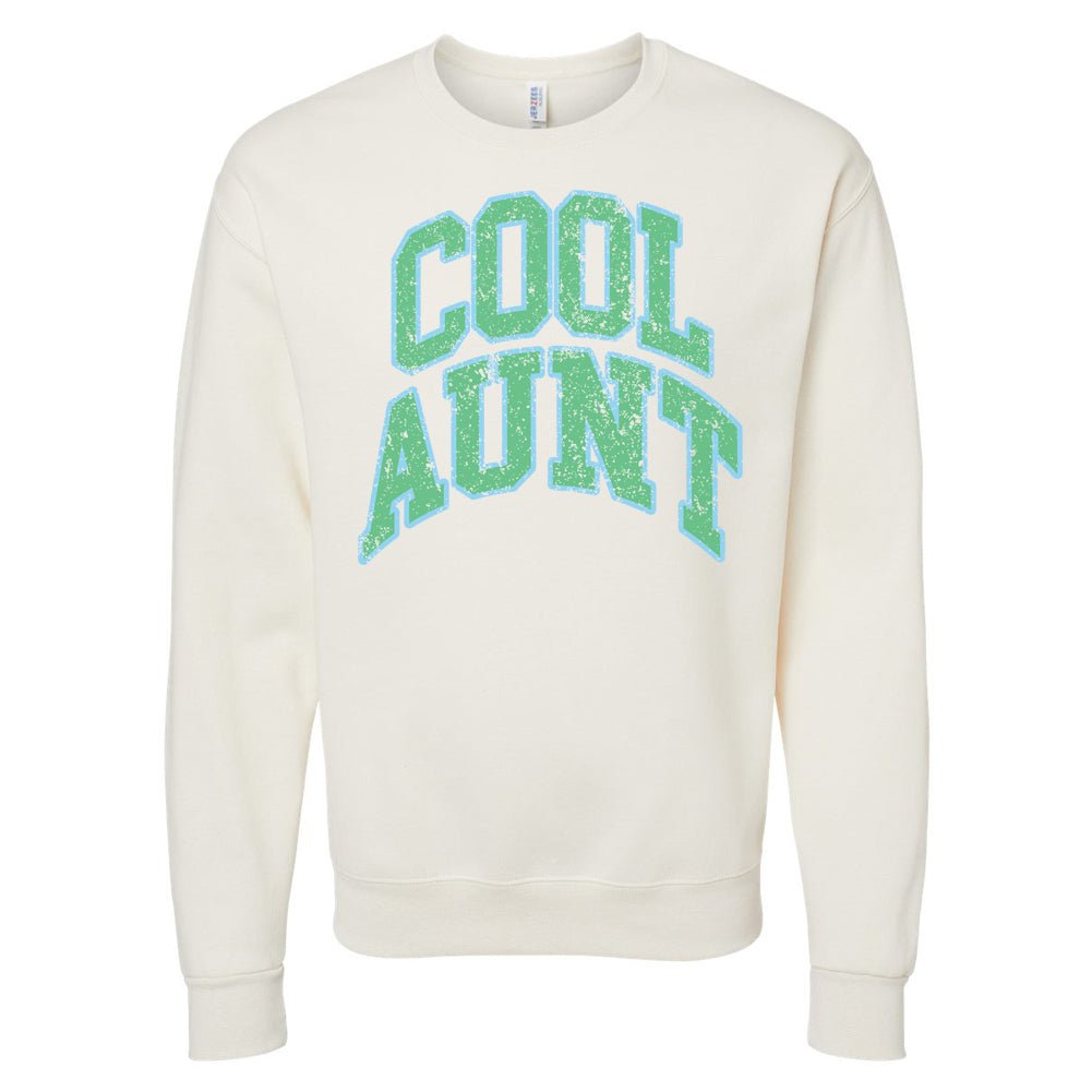 'Varsity Cool Aunt' Crewneck Sweatshirt - United Monograms