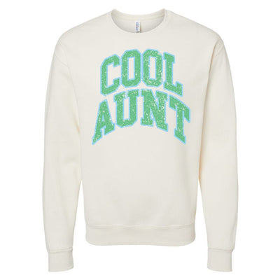 'Varsity Cool Aunt' Crewneck Sweatshirt - United Monograms