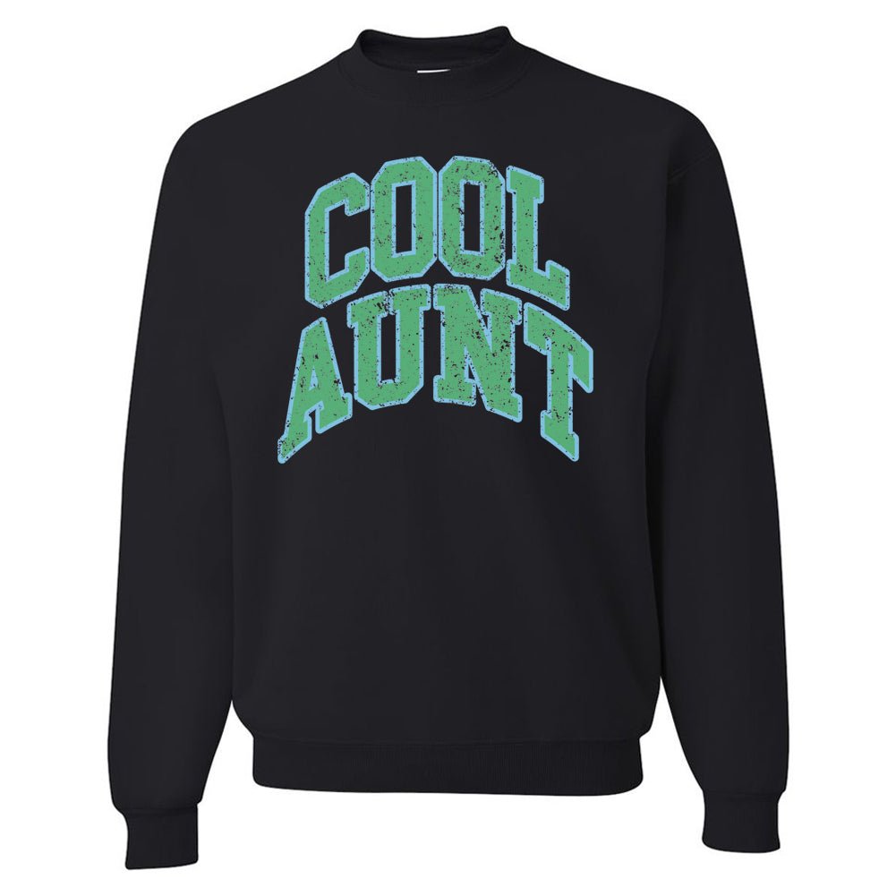 'Varsity Cool Aunt' Crewneck Sweatshirt - United Monograms
