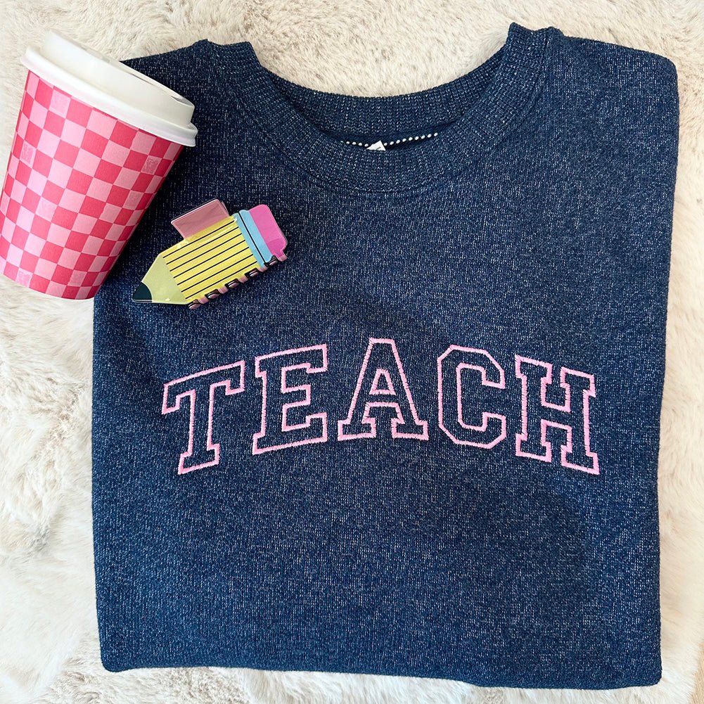 Varsity Word Nantucket Knit - United Monograms