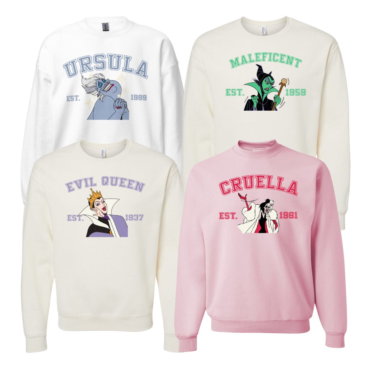 'Villains Varsity' Crewneck Sweatshirt - United Monograms