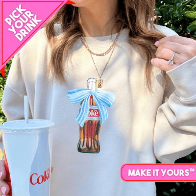 'Vintage Beverage With Bow' Cozy Crew - United Monograms