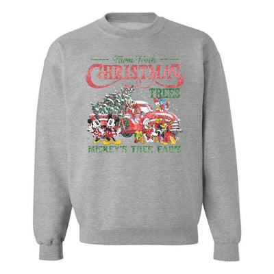 'Vintage Mickey's Tree Farm' Crewneck Sweatshirt - United Monograms