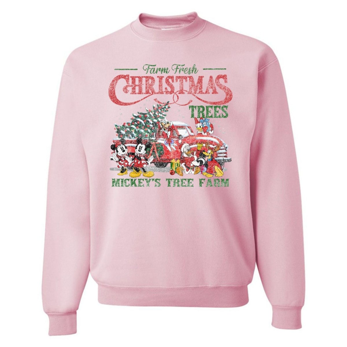 'Vintage Mickey's Tree Farm' Crewneck Sweatshirt - United Monograms