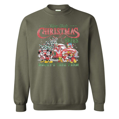 'Vintage Mickey's Tree Farm' Crewneck Sweatshirt - United Monograms