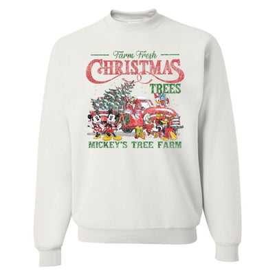 'Vintage Mickey's Tree Farm' Crewneck Sweatshirt - United Monograms