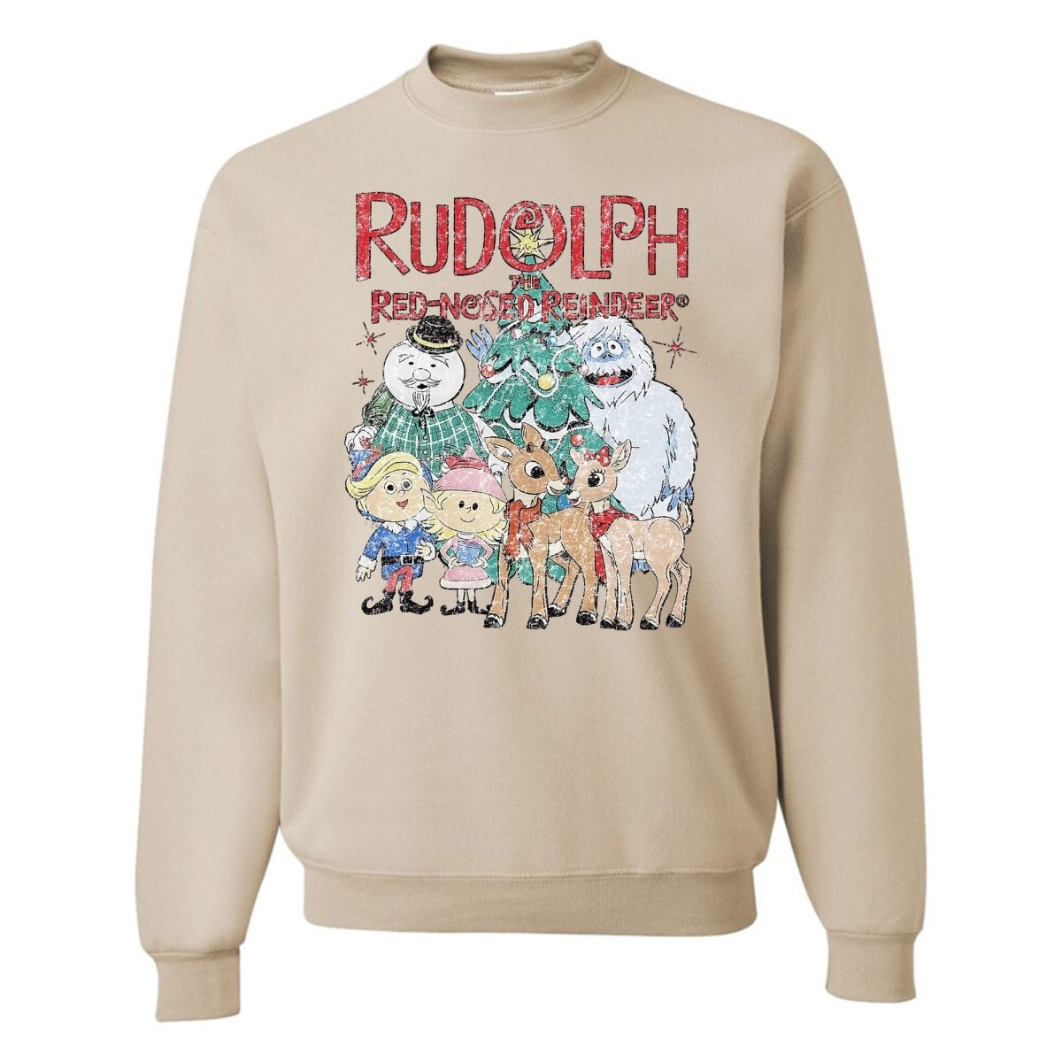'Vintage Rudolph' Crewneck Sweatshirt - United Monograms