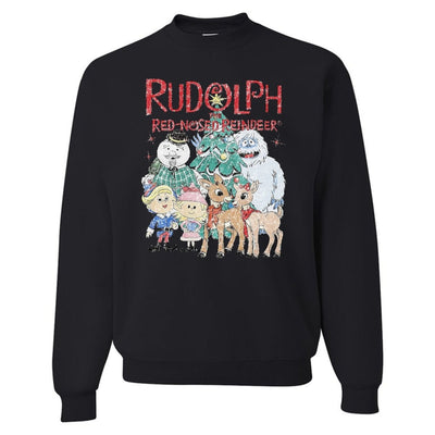 'Vintage Rudolph' Crewneck Sweatshirt - United Monograms
