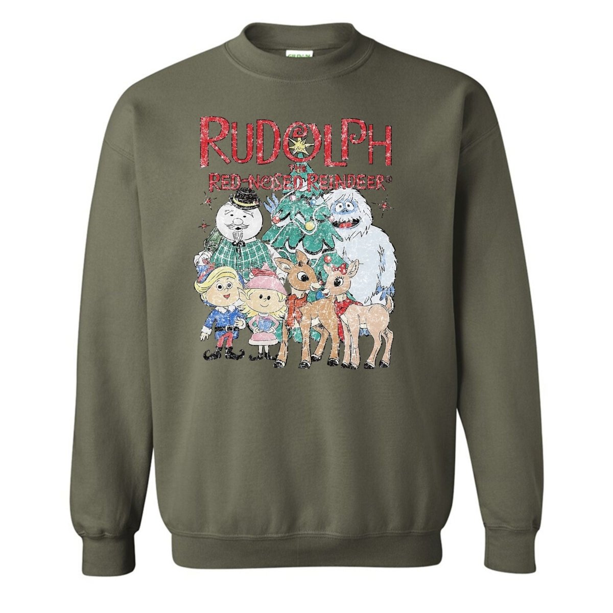 'Vintage Rudolph' Crewneck Sweatshirt - United Monograms