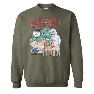 'Vintage Rudolph' Crewneck Sweatshirt - United Monograms
