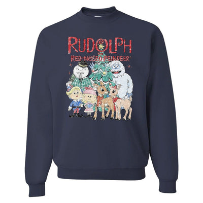 'Vintage Rudolph' Crewneck Sweatshirt - United Monograms