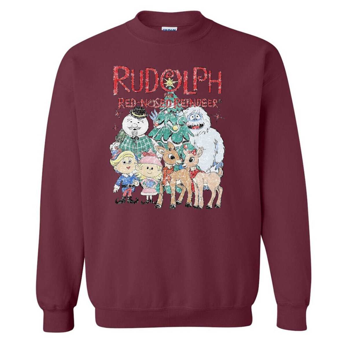 'Vintage Rudolph' Crewneck Sweatshirt - United Monograms