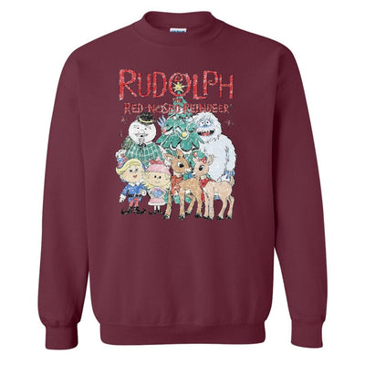 'Vintage Rudolph' Crewneck Sweatshirt - United Monograms