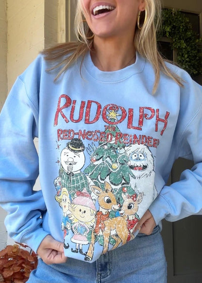 'Vintage Rudolph' Crewneck Sweatshirt - United Monograms