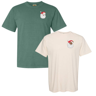 'Vintage Santa' Embroidered Comfort Colors T - Shirt - United Monograms