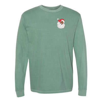 'Vintage Santa' Embroidered Long Sleeve T - Shirt - United Monograms