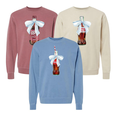 'Vintage Soda With Bow' Cozy Crew - United Monograms