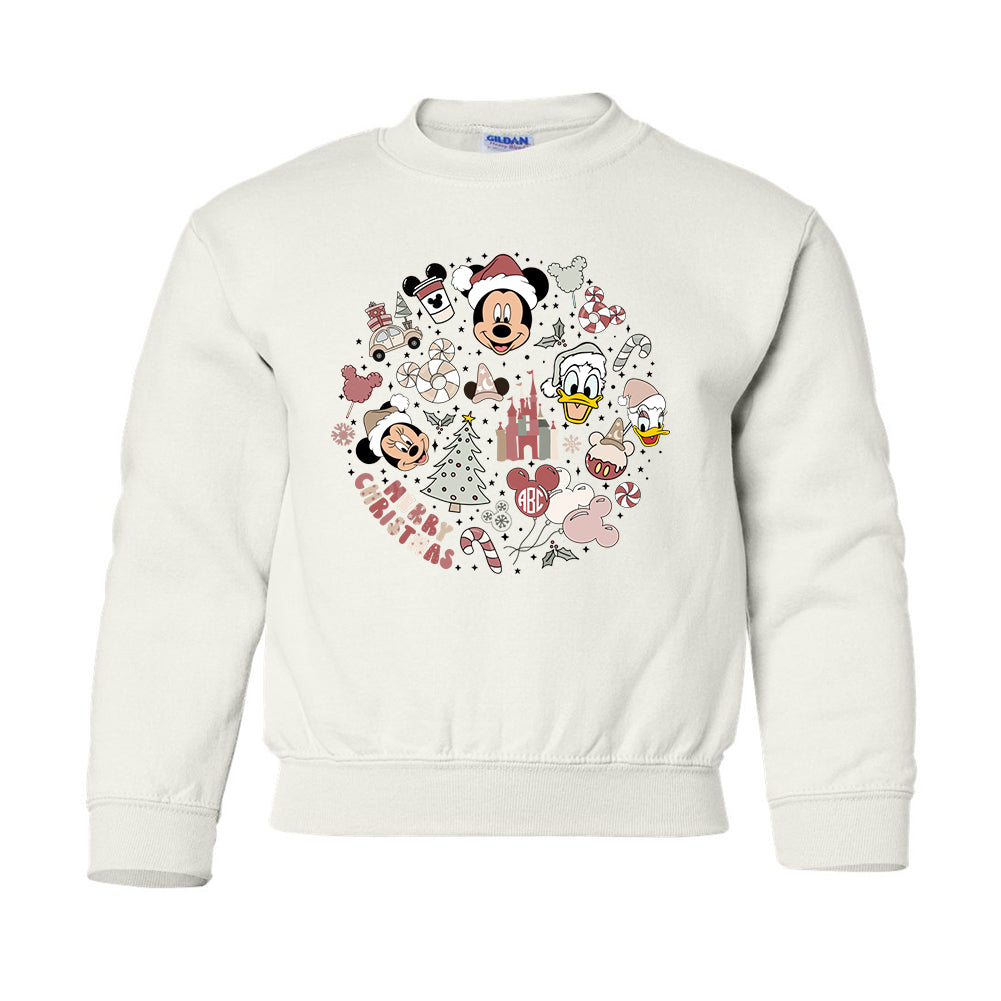 Kids Monogrammed 'Mickey's Magic Christmas' Crewneck Sweatshirt