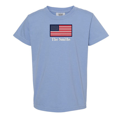 Kids Make it Yours™ 'American Flag' Comfort Colors T-Shirt