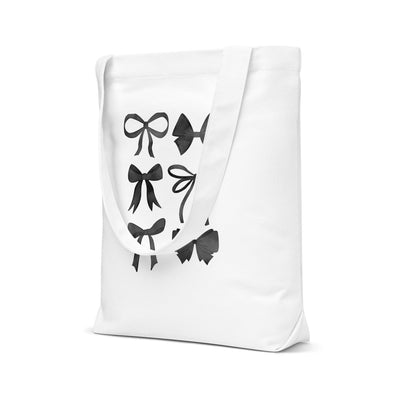 'Watercolor Bows' Tote Bag - United Monograms