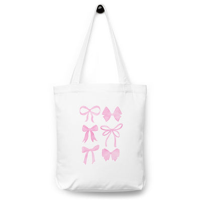'Watercolor Bows' Tote Bag - United Monograms