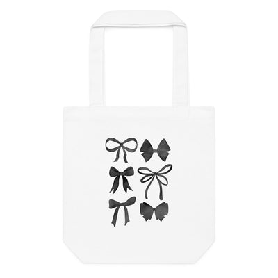 'Watercolor Bows' Tote Bag - United Monograms