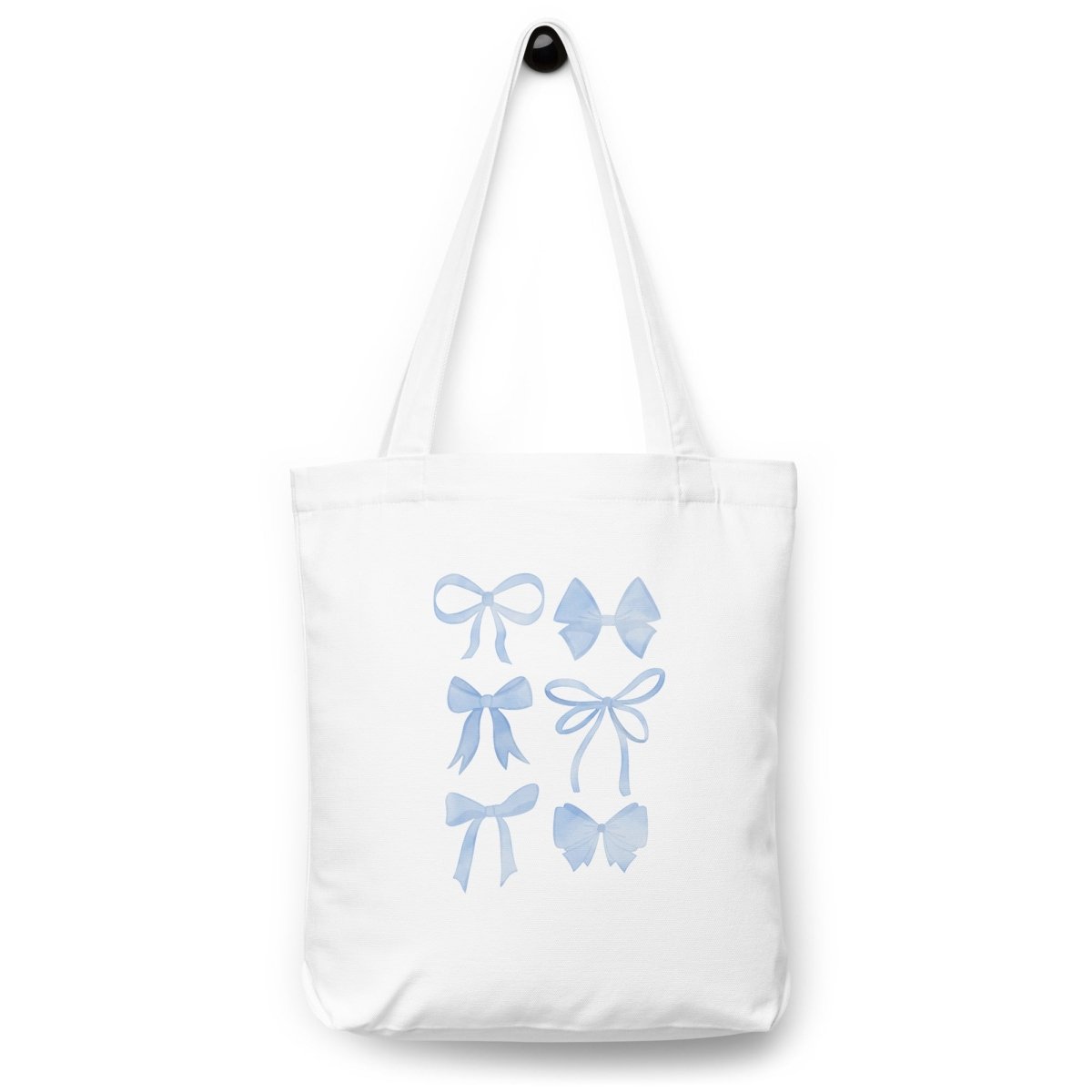 'Watercolor Bows' Tote Bag - United Monograms