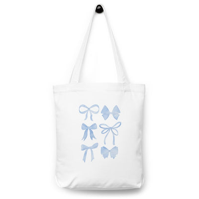 'Watercolor Bows' Tote Bag - United Monograms