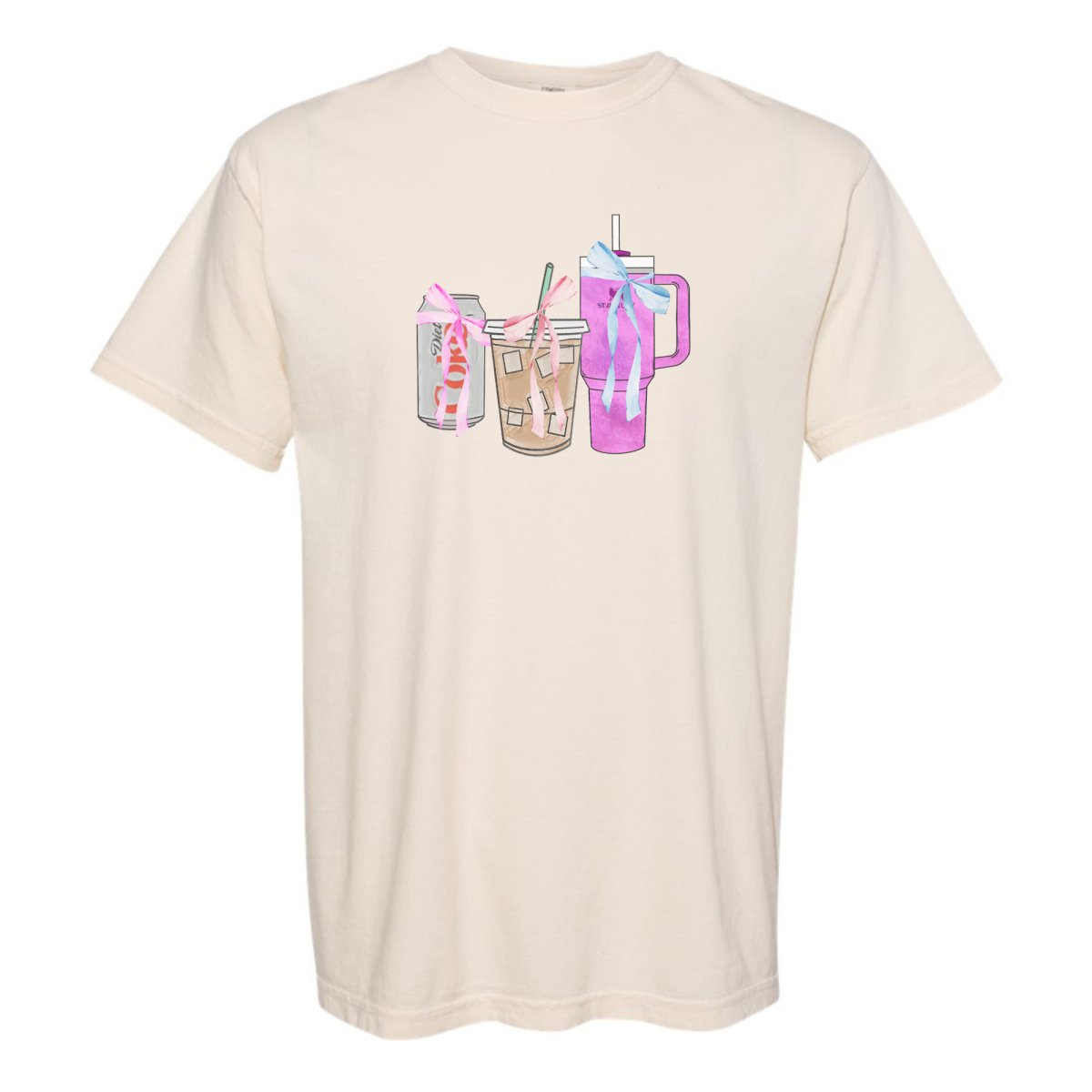 'We're Girls' Bow Drinks T-Shirt - United Monograms