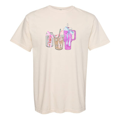 'We're Girls' Bow Drinks T-Shirt - United Monograms