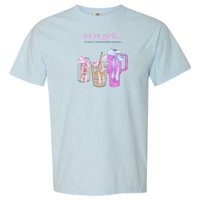 'We're Girls' Bow Drinks T-Shirt - United Monograms