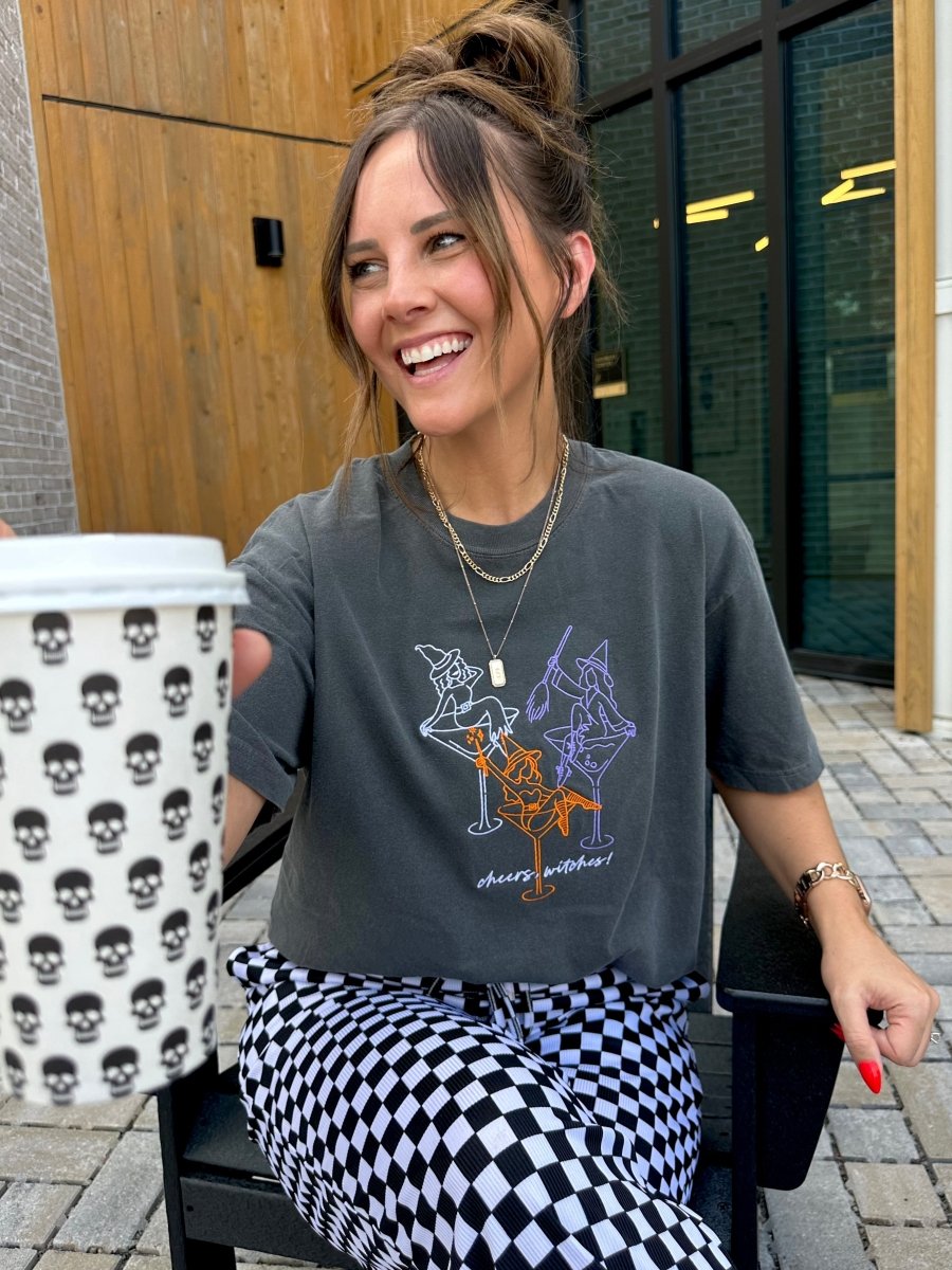 'Witches Midnight Martinis' T-Shirt - United Monograms