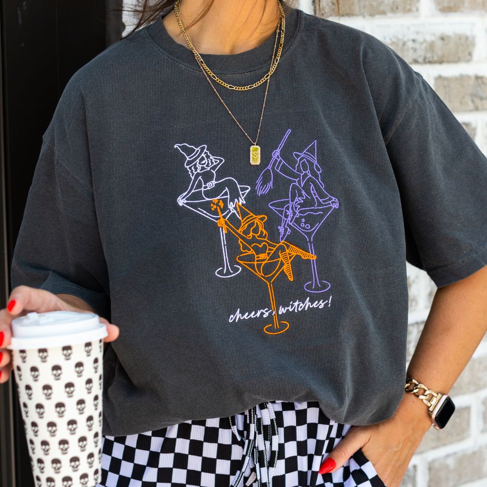 'Witches Midnight Martinis' T-Shirt - United Monograms