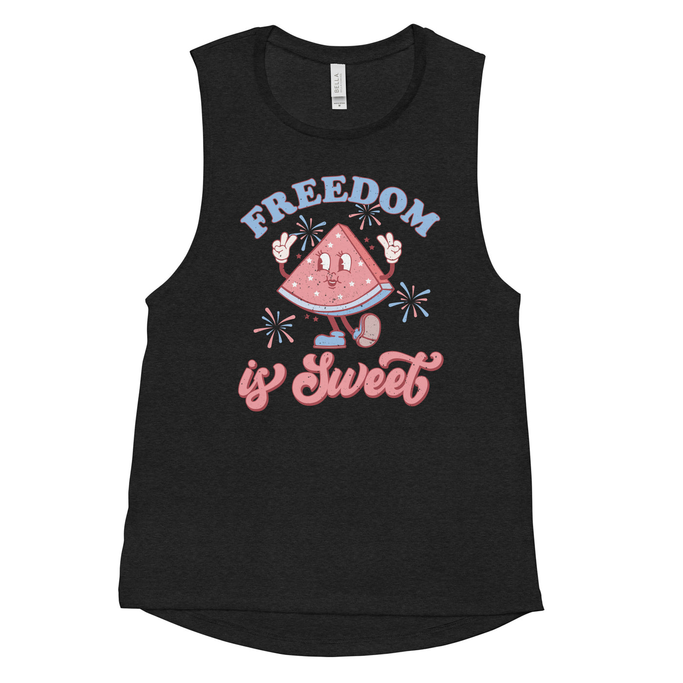 'Freedom Is Sweet' Muscle Tank