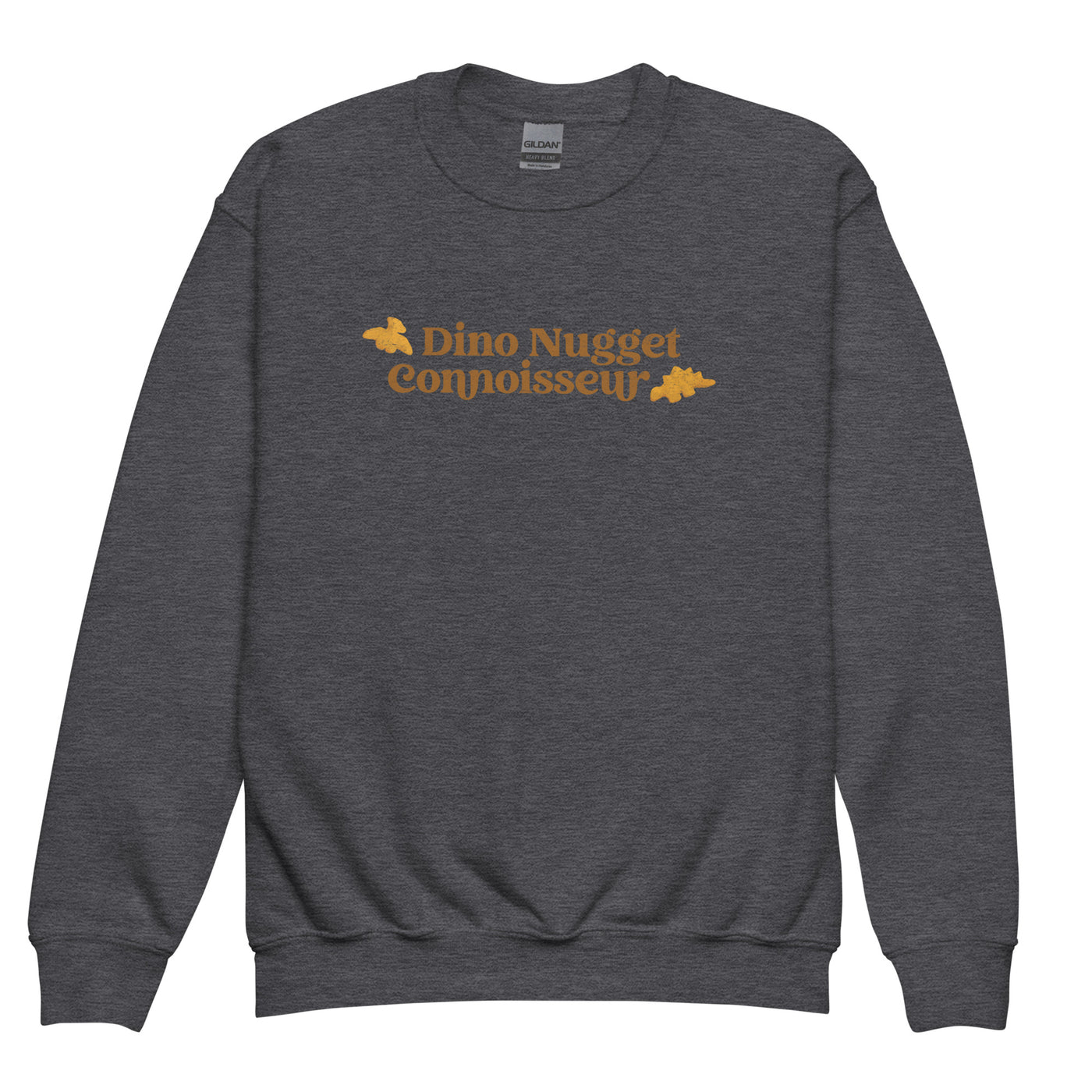 Kids 'Dino Nugget Connoisseur' Crewneck Sweatshirt