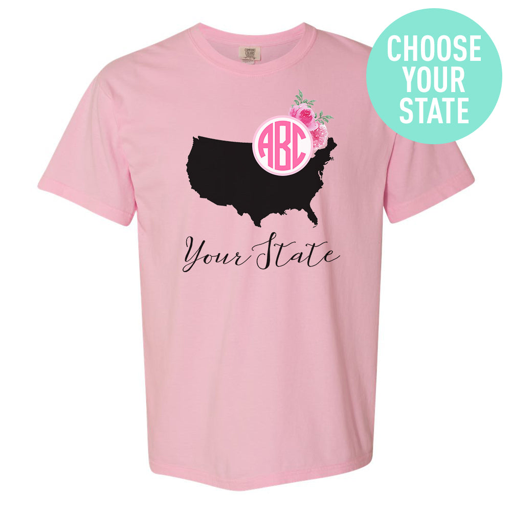 Monogrammed 'State Pride' T-Shirt