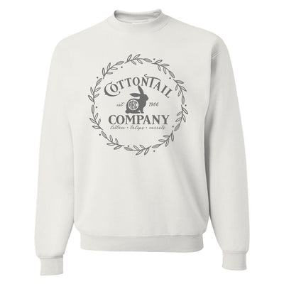Monogrammed Easter Cottontail Bunny Sweatshirt