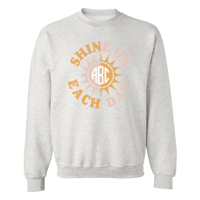 Monogrammed 'Shine On Each Day' Crewneck Sweatshirt