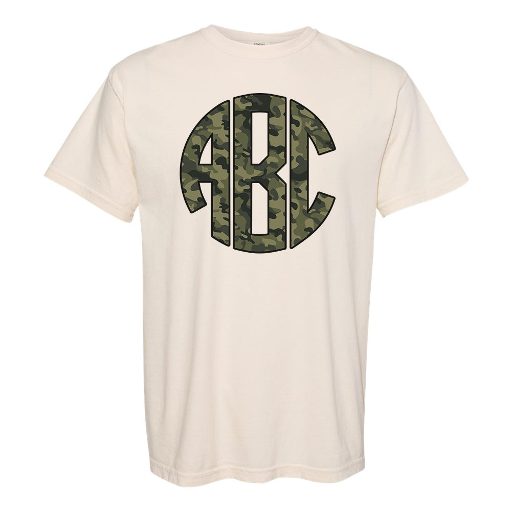 Monogrammed 'Camo' Big Print T-Shirt