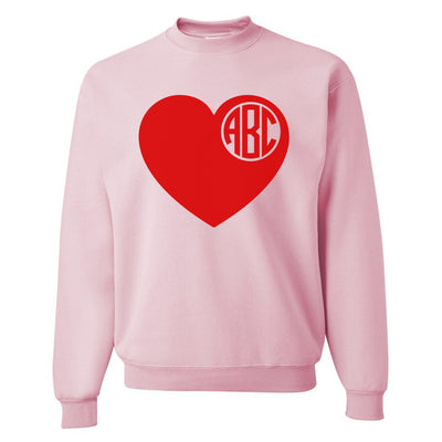 Monogram Sweatshirt initials inside heart