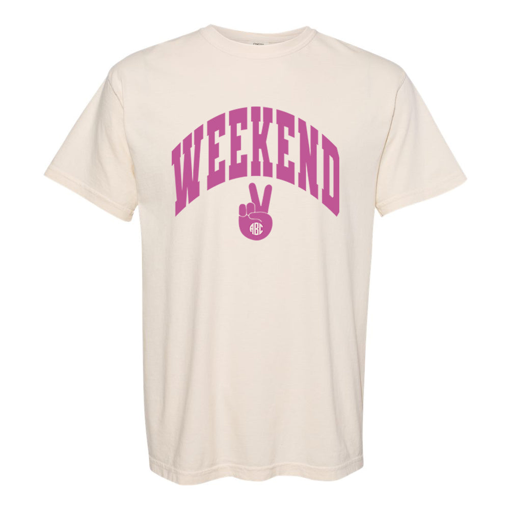 Monogrammed 'Weekend' T-Shirt