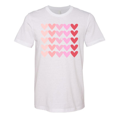 Monogrammed Hearts Lots of Love Valentine's Day Tee