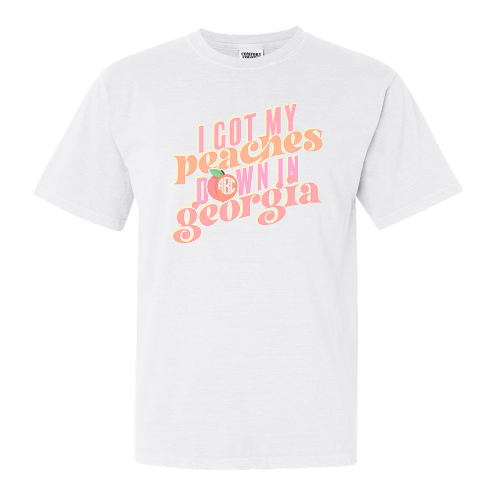 Monogrammed 'I Got My Peaches Down In Georgia' T-Shirt