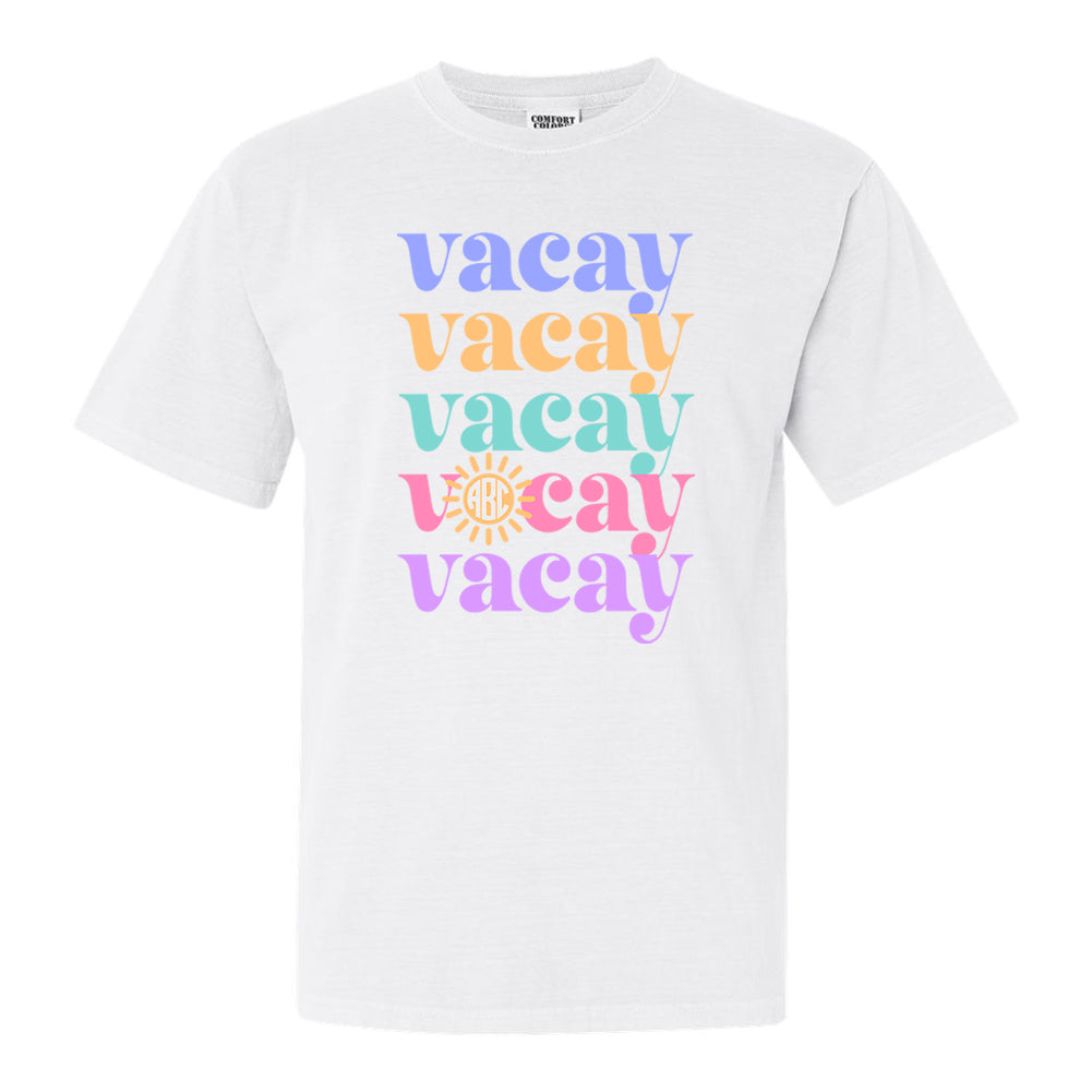 Monogrammed 'Vacay Vacay' T-Shirt