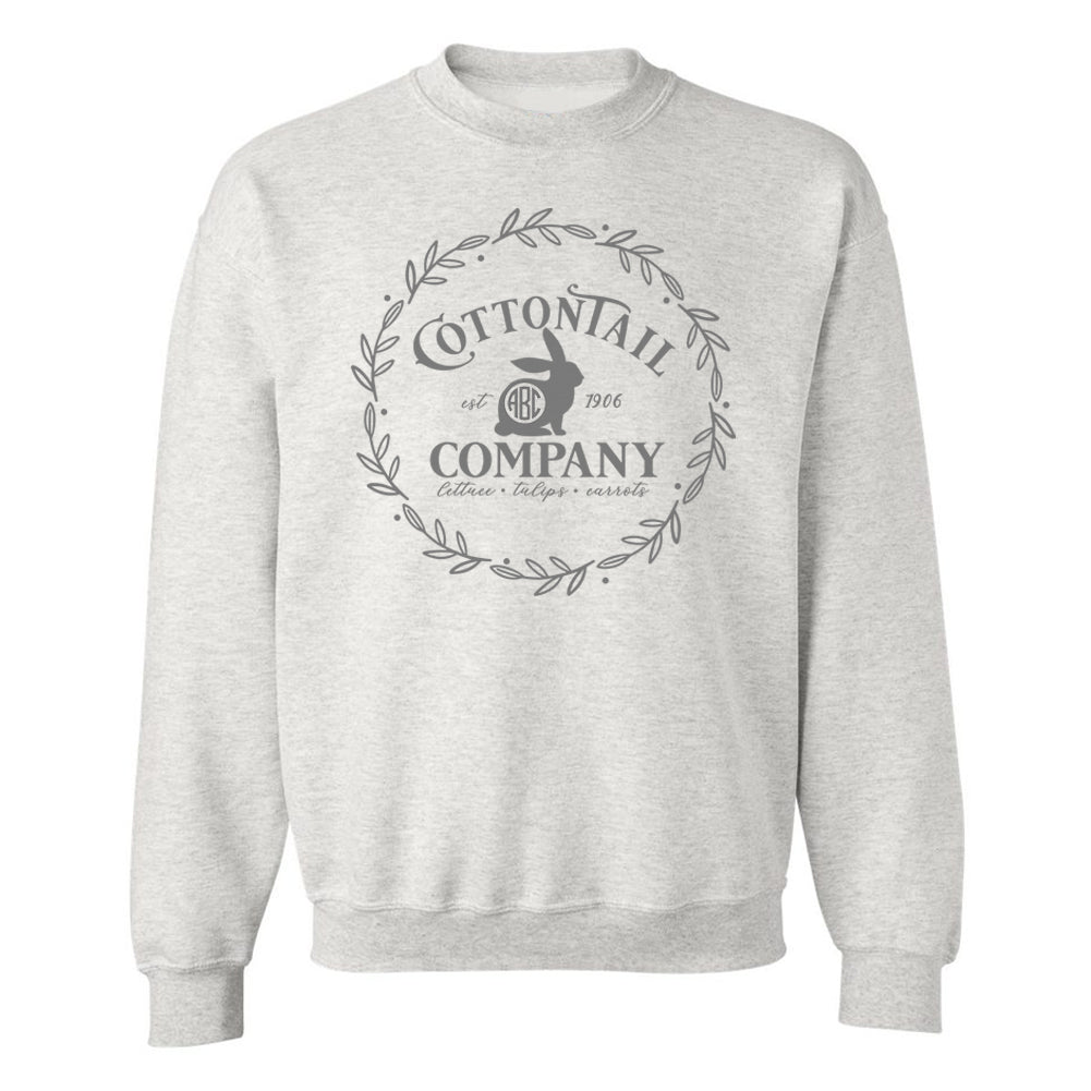 Monogrammed Easter Cottontail Bunny Sweatshirt