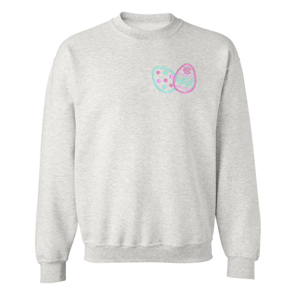Monogrammed Easter Eggs Sweatshirt